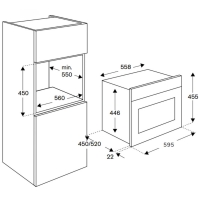 Lò vi sóng kết hợp nướng Bertazzoni F457PROMWTX