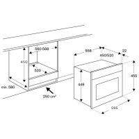 Lò nướng kết hợp hấp Bertazzoni F457PROVTX