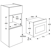 Lò nướng kết hợp hấp Bertazzoni F457PROVTX