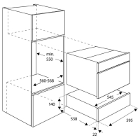 Khay hâm nóng Bertazzoni WD60N