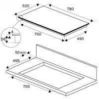 Bếp từ Bertazzoni P784I1M30NV