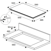 Bếp từ Bertazzoni P604I2M28NV