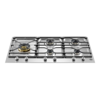 Bếp gas âm Bertazzoni PM365S0X