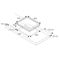 Bếp gas âm Bertazzoni P604LPROX