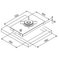 Bếp gas âm Bertazzoni P301CPROGNE