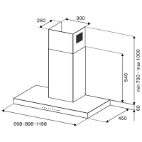 Máy hút khói khử mùi Bertazzoni KT90P1ANET