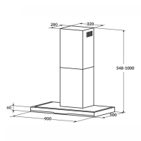 Máy hút mùi ống khói 90cm Rosieres RDSV985PN