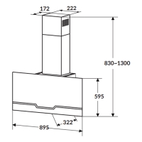 Máy hút mùi ống khói 90cm Rosieres RVSPN98