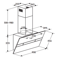 Máy hút mùi ống khói 90cm Rosieres RDV980PN