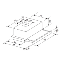 Máy hút mùi âm tủ 90cm Rosieres RHT9324IN/1IN