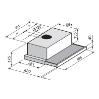 Máy hút mùi âm tủ 60cm Rosieres RHT6300LIN