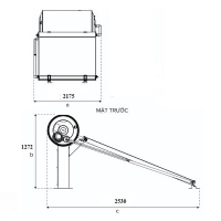 Máy nước nóng năng lượng mặt trời Ariston Kairos Thermo DR-2 250-1 N TR - Lắp mái bằng