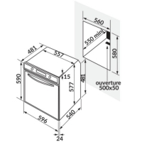 Lò nướng nhiệt phân 9 chức năng Rosieres RF4620IN