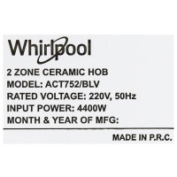 Bếp hồng ngoại đôi lắp âm Whirlpool ACT752/BLV