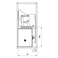 Rổ chén đĩa di động Lento 900mm Hafele 504.76.013