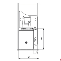 Rổ chén đĩa di động Lento 700mm Hafele 504.76.010