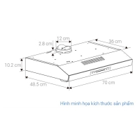 Máy hút mùi âm tủ Hafele HC-B705B (533.87.797)