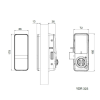 Khóa điện tử Yale YDR323