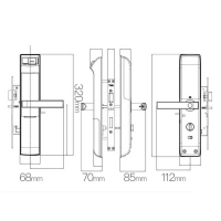 Khóa vân tay Yale YDM7116A MB