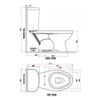 Bàn cầu 2 khối Winplus American Standard VF-2398