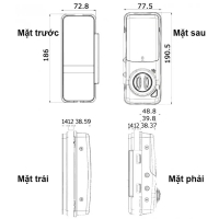 Khóa điện tử cửa kính Yale YDG313