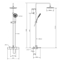 Bộ sen phun mưa American Standard WF-4952