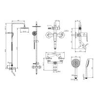 Bộ sen phun mưa American Standard WF-9088