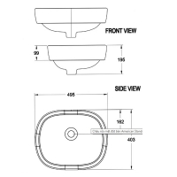 Lavabo để bàn American Standard 0950-WT