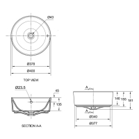 Lavabo để bàn American Standard 0509-WT