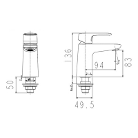 Vòi lavabo lạnh American Standard WF-1M06