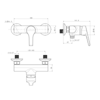 Vòi tắm sen Active nóng lạnh American Standard WF-3913