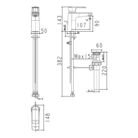 Vòi lavabo nóng lạnh LOVEN American Standard WF-1M01