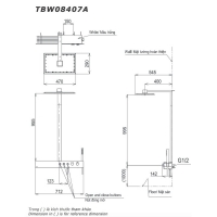 Sen cây Z series Toto TBW08408A