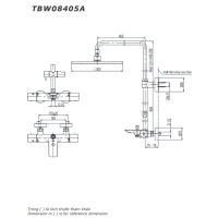 Sen tắm nhiệt độ kèm vòi xả bồn Toto TBW08405A