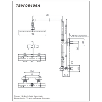 Sen tắm nhiệt độ Toto TBW08406A