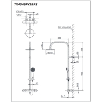 Sen tắm nhiệt độ Toto TX454SFV2BRN