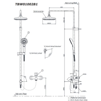 Bộ sen cây nóng lạnh Toto TBW01002BA/TBG03302VA/TBW01010A