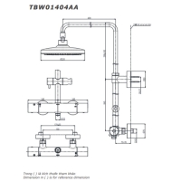 Sen tắm nhiệt độ Toto TBW01404AA