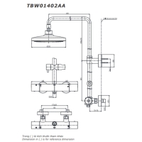 Sen tắm nhiệt độ Toto TBW01402AA