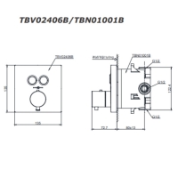 Van điều chỉnh nhiệt độ Toto TBV02406B/TBN01001B