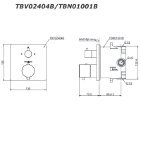 Van điều chỉnh nhiệt độ Toto TBV02404B/TBN01001B