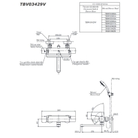 Bộ sen tắm nhiệt độ Toto TBV03429V/TBW01010A