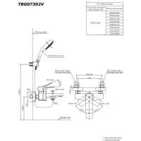 Bộ sen tắm nóng lạnh GE Toto TBG07302VA/TBW02017A