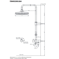 Sen tắm Toto TBW02001B/TBW02001B1/TBW02001BA