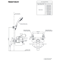 Bộ sen tắm nóng lạnh GE Toto TBG07302VA/TBW02006A