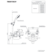 Bộ sen tắm nóng lạnh GE Toto TBG07302VA/TBW02005A