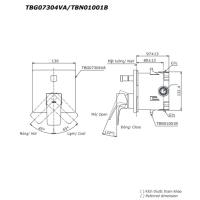 Van gật gù điều chỉnh nóng lạnh GE Toto TBG07304VA/TBN01001B