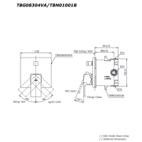 Van gật gù điều chỉnh nóng lạnh GC Toto TBG08304VA/TBN01001B