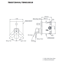 Van gật gù điều chỉnh nóng lạnh GE Toto TBG07304V/TBN01001B