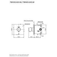 Van điều chỉnh nhiệt độ Toto TBV02401B/TBN01001B